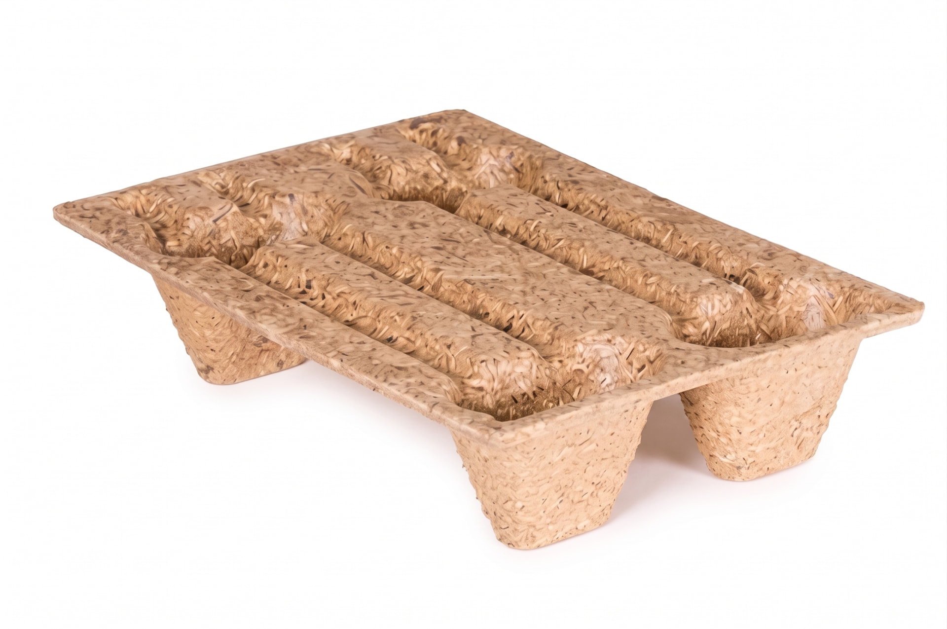Moulded presswood pallet 600 x 400 mm, illustrative reference view