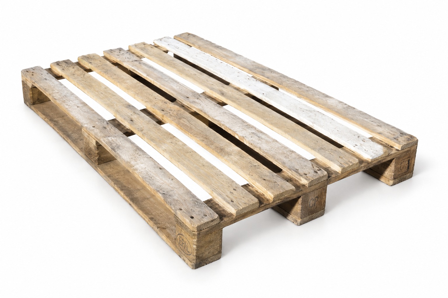 Grade 5 Euro Wooden Pallet 1200 x 800mm - front corner view