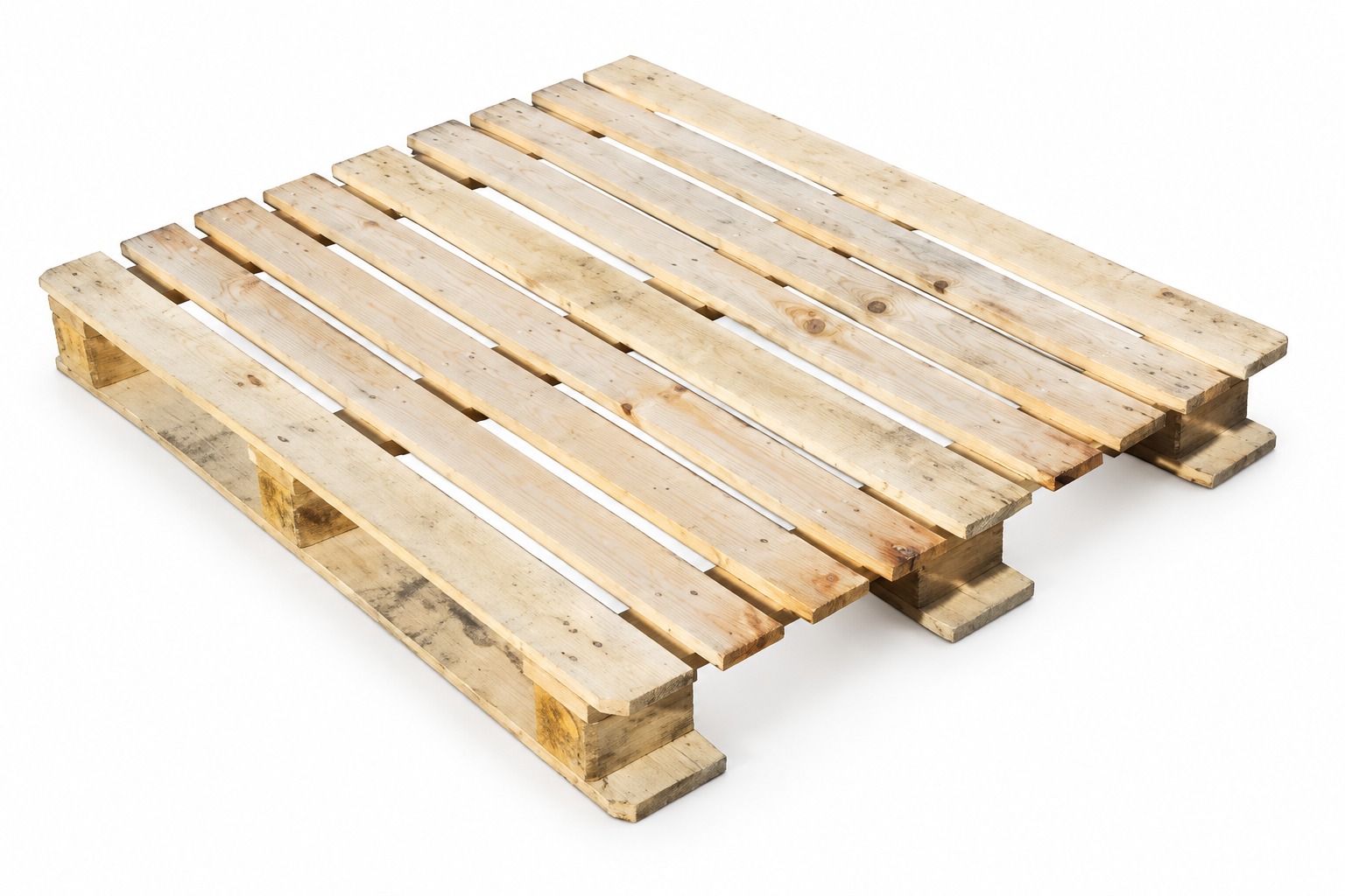 CP3 wooden pallet 1140 x 1140 mm - front corner view